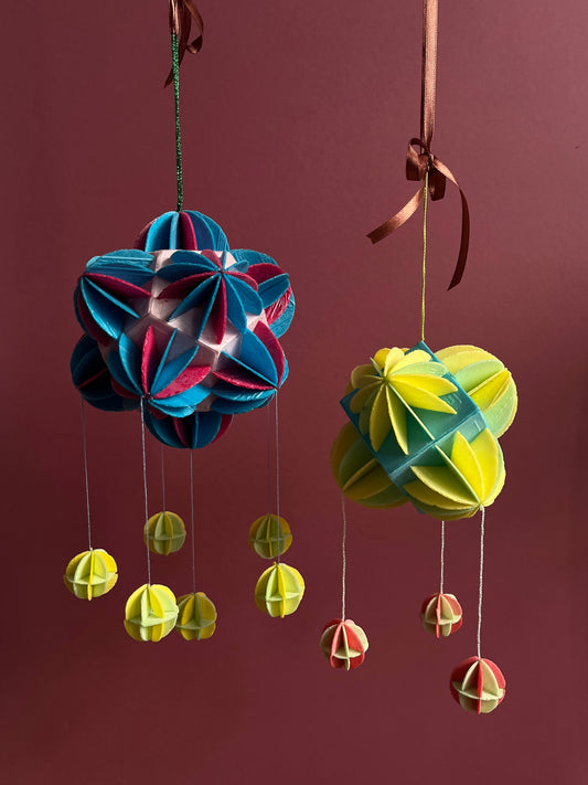 Wafer Geometric Ornament in Colour