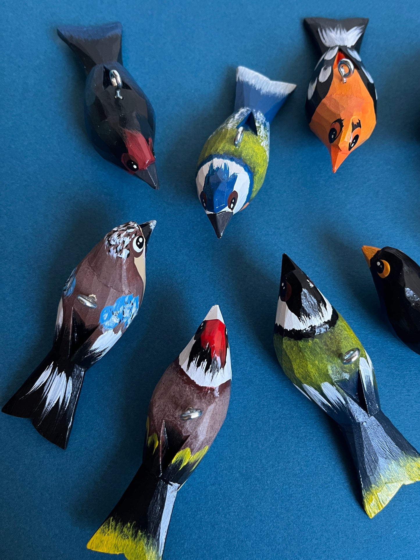 Mini Wooden Hanging Bird by Piotr