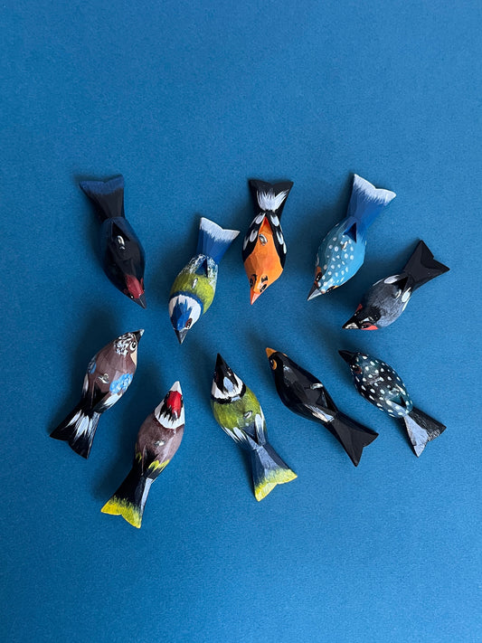 Mini Wooden Hanging Bird by Piotr