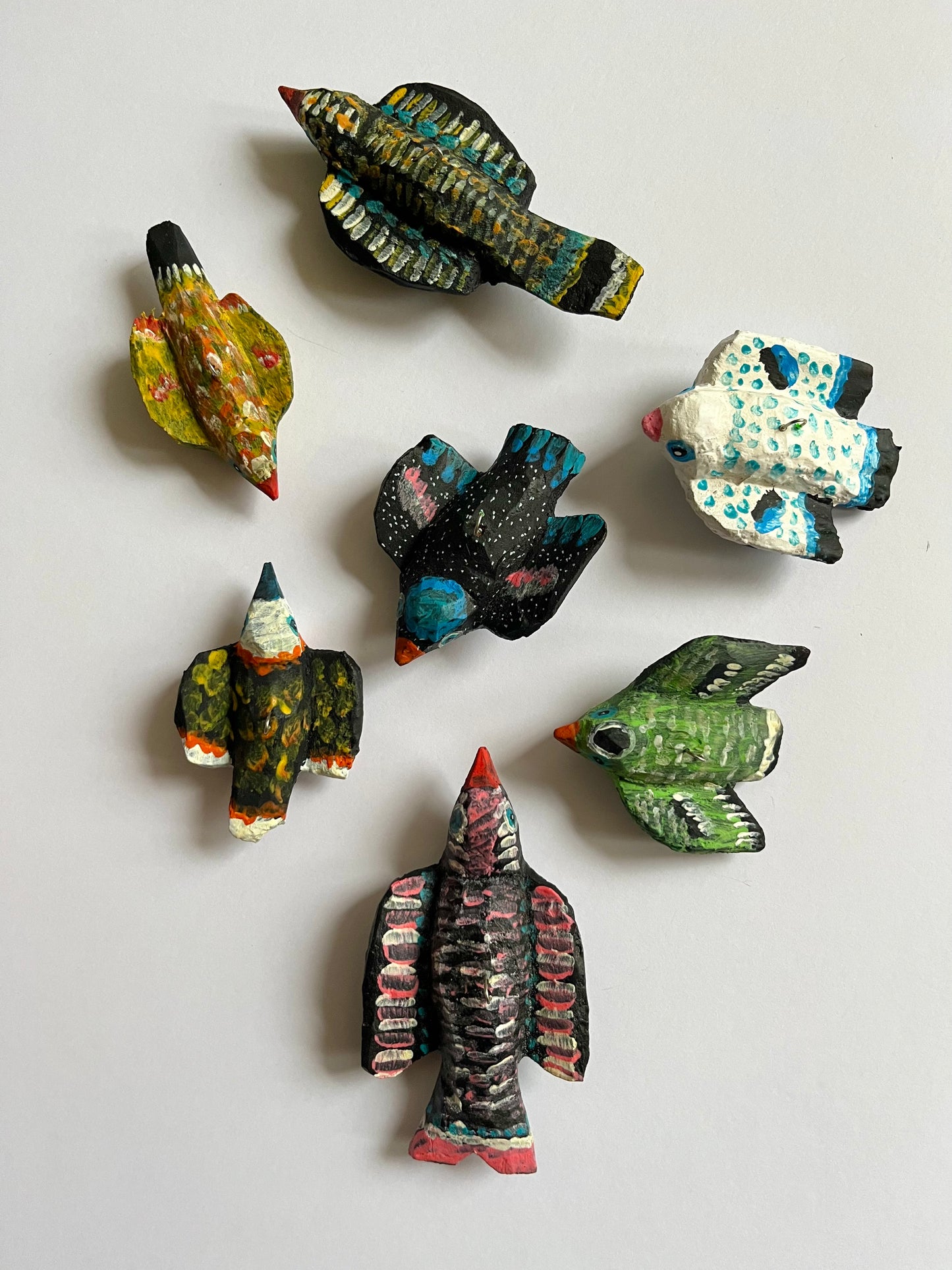 Mini Tree Bark Hanging Bird by Eugeniusz
