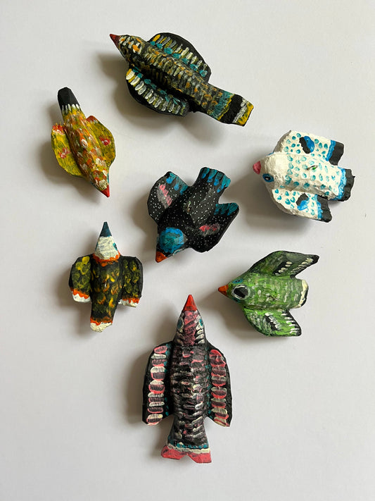 Mini Tree Bark Hanging Bird by Eugeniusz