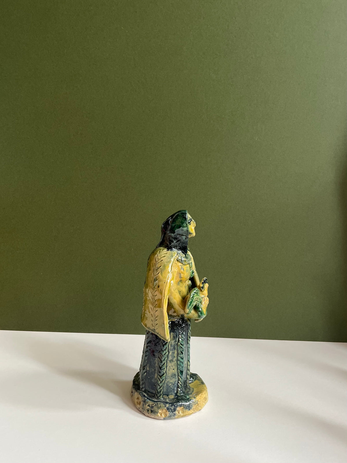 Ceramic Woman with Chicken by Radoslaw