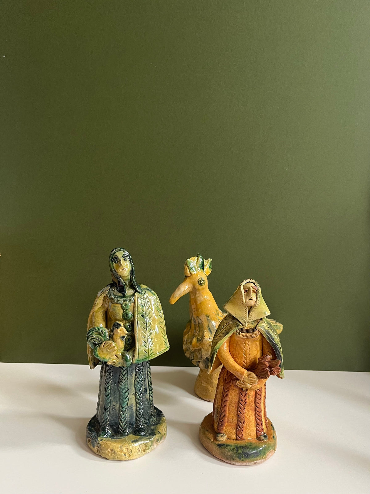 Ceramic Woman with Herbs by Radoslaw