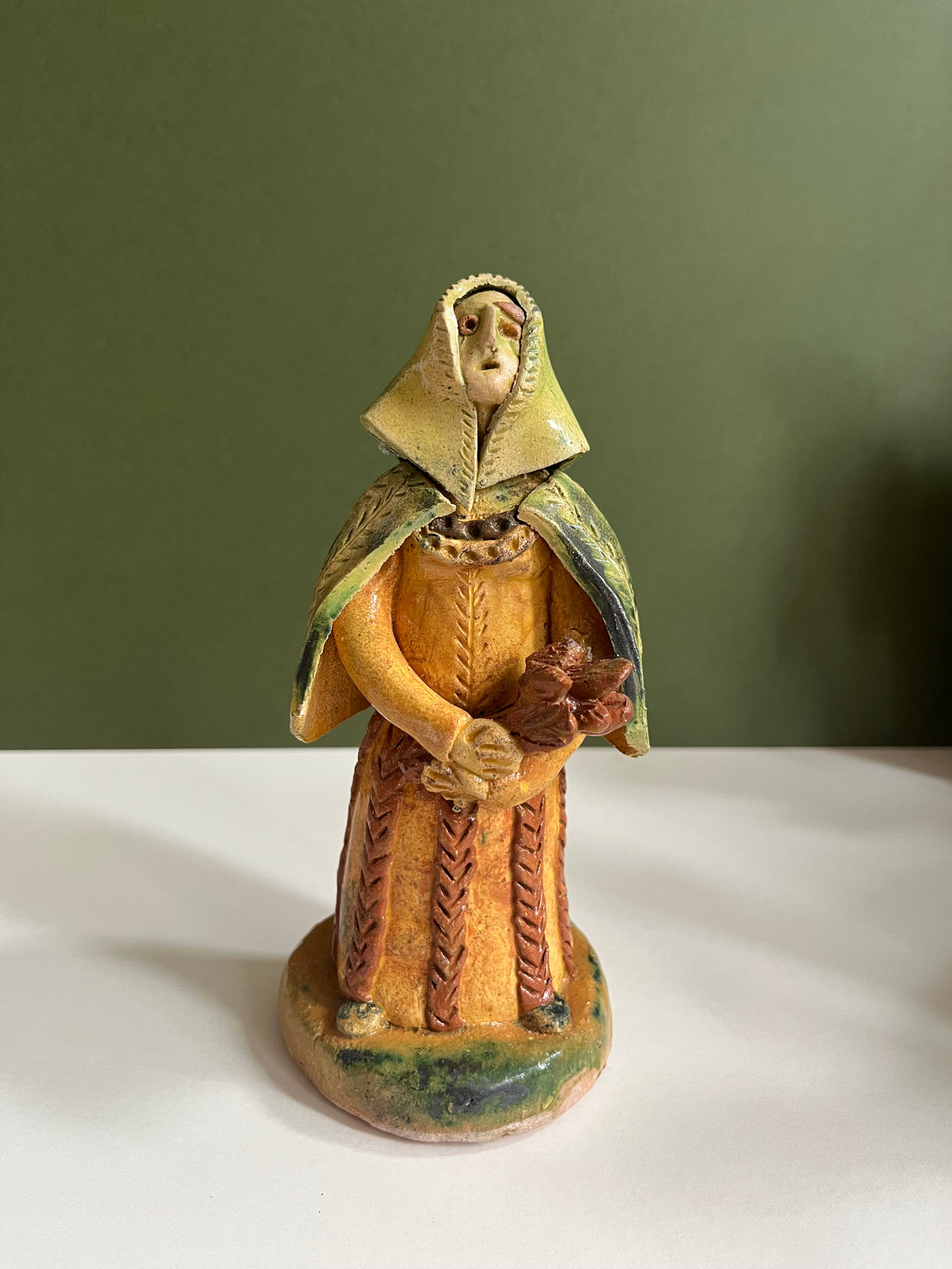 Ceramic Woman with Herbs by Radoslaw