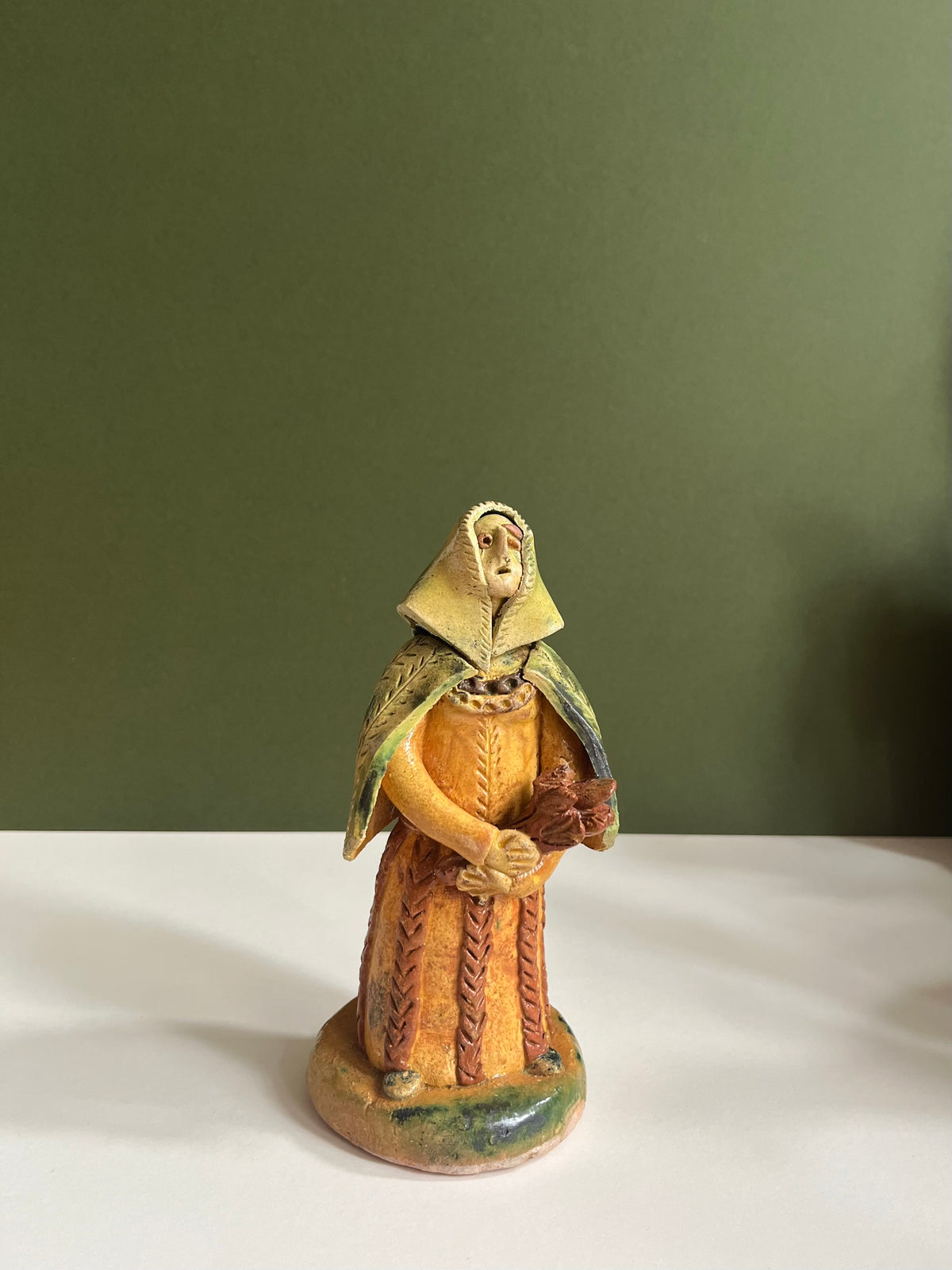 Ceramic Woman with Herbs by Radoslaw