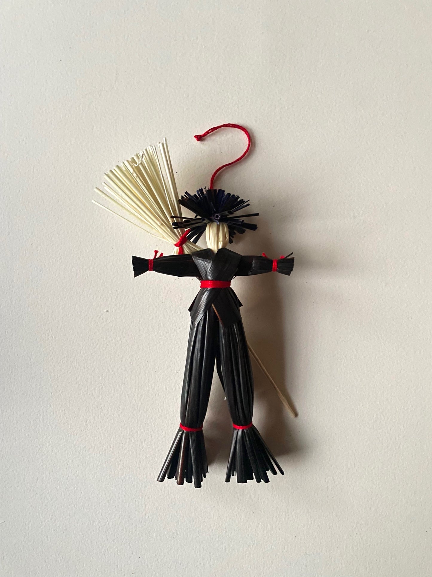 Chimney Sweeper Straw Ornament by Elzbieta