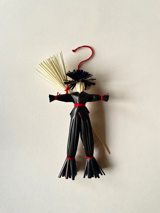 Chimney Sweeper Straw Ornament by Elzbieta