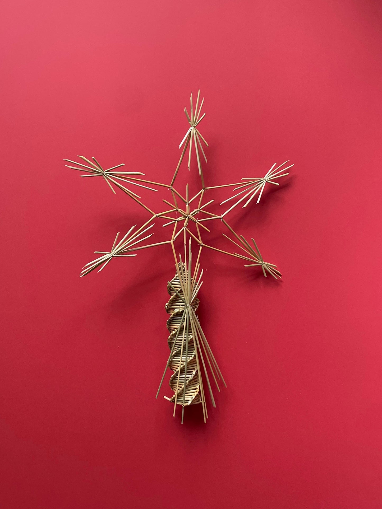 Straw Star Christmas Tree Topper by Jolanta