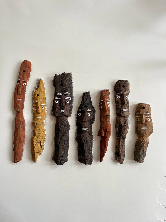 Tree Bark Forest Sprite Sculpture by Dionizy