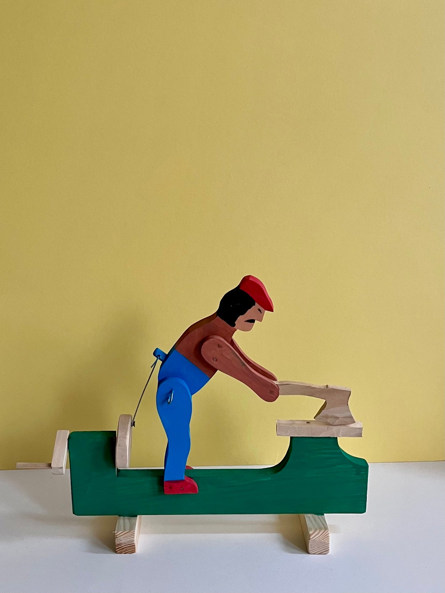 Man Chopping Wood Kinetic Wooden Toy