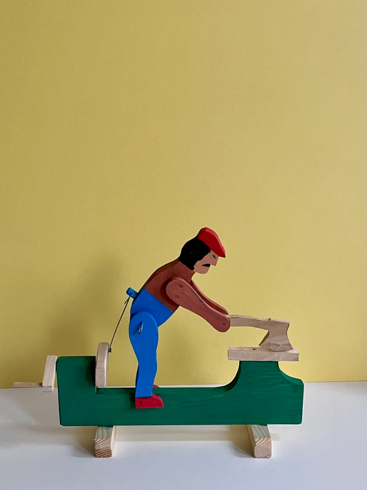 Man Chopping Wood Kinetic Wooden Toy