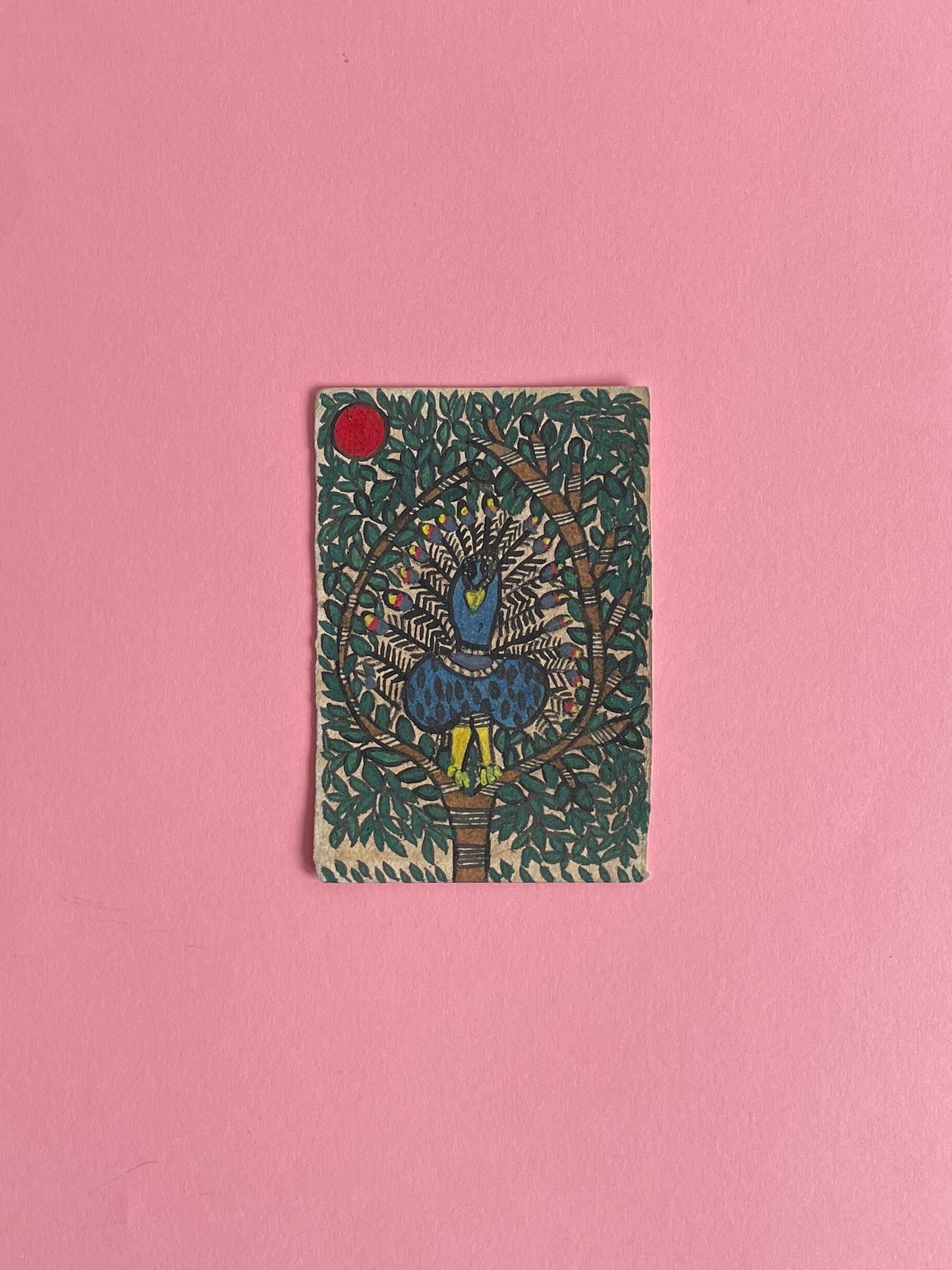 Peacock Mini Painting