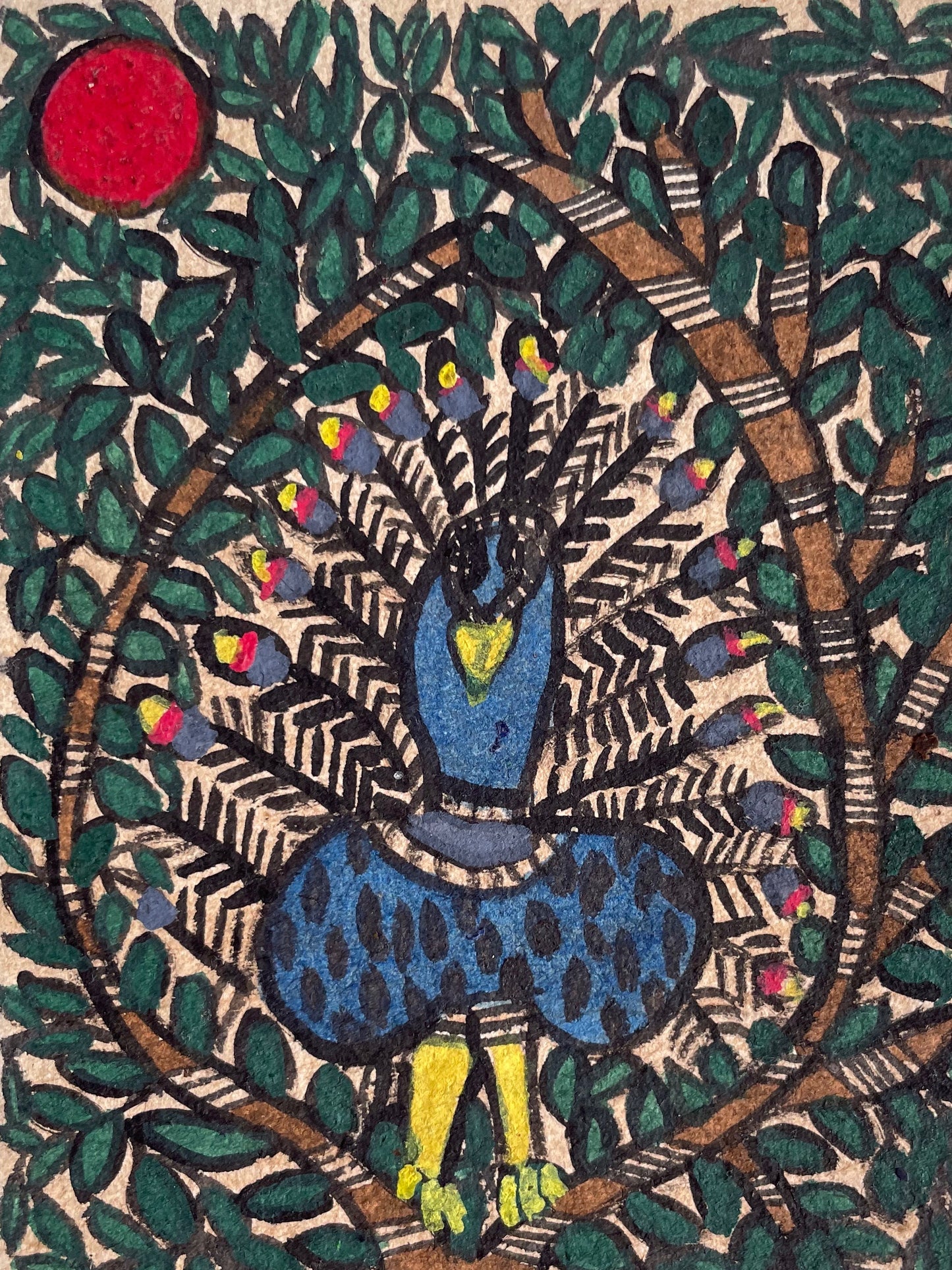 Peacock Mini Painting