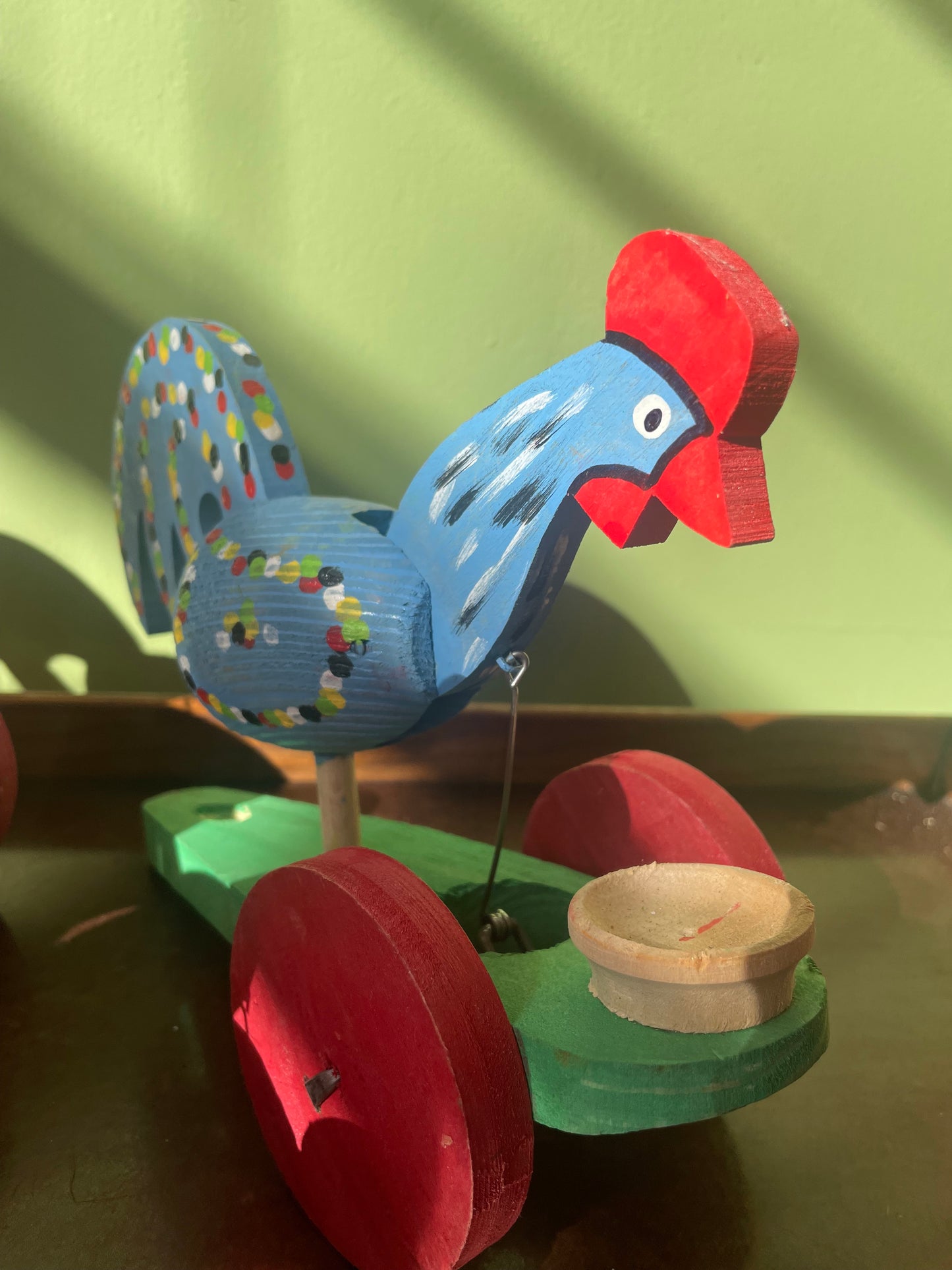 Chicken Push In Toy by Ryszard