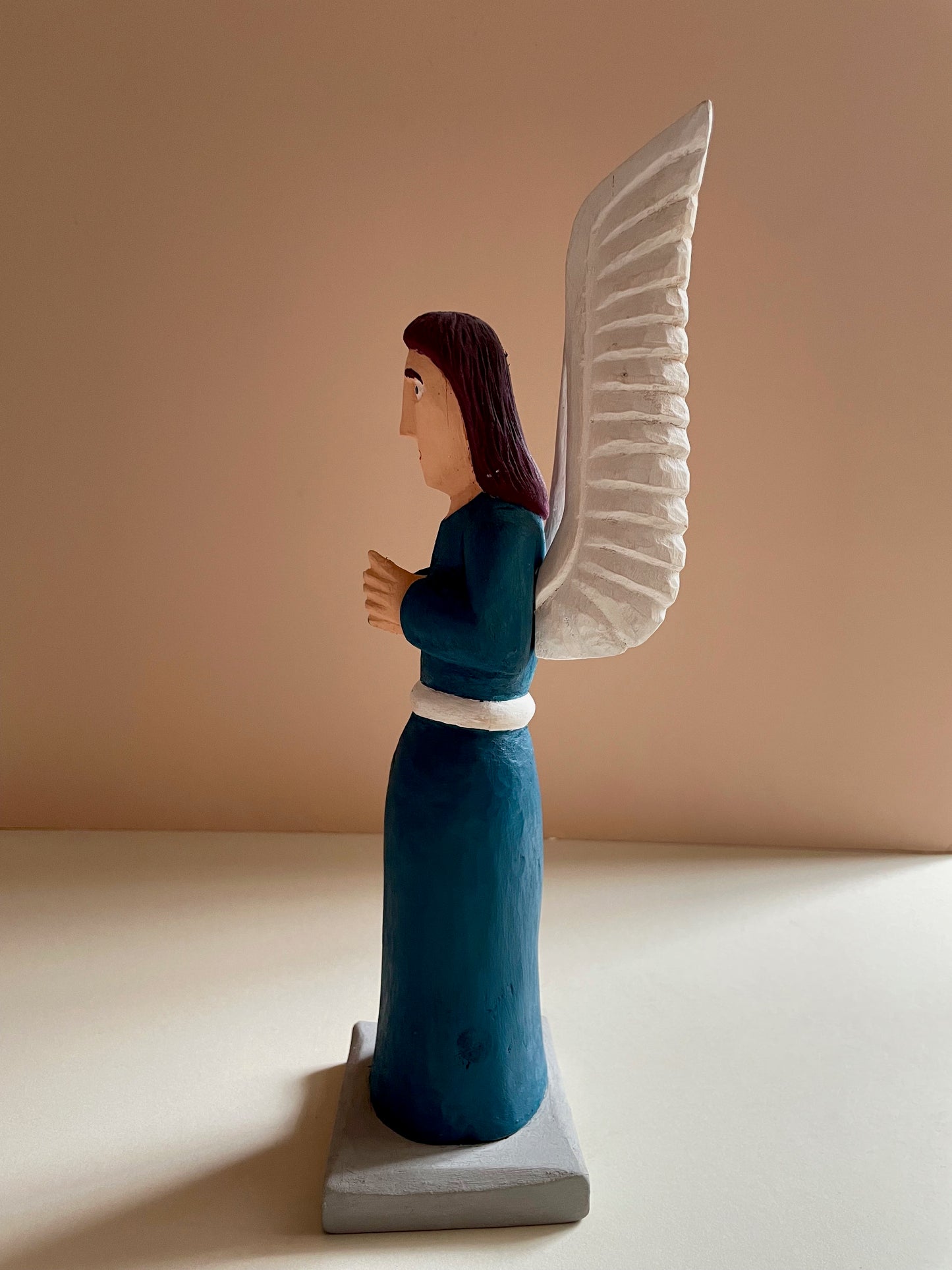 Angel in Blue (With a Fringe) Sculpture by Zenon