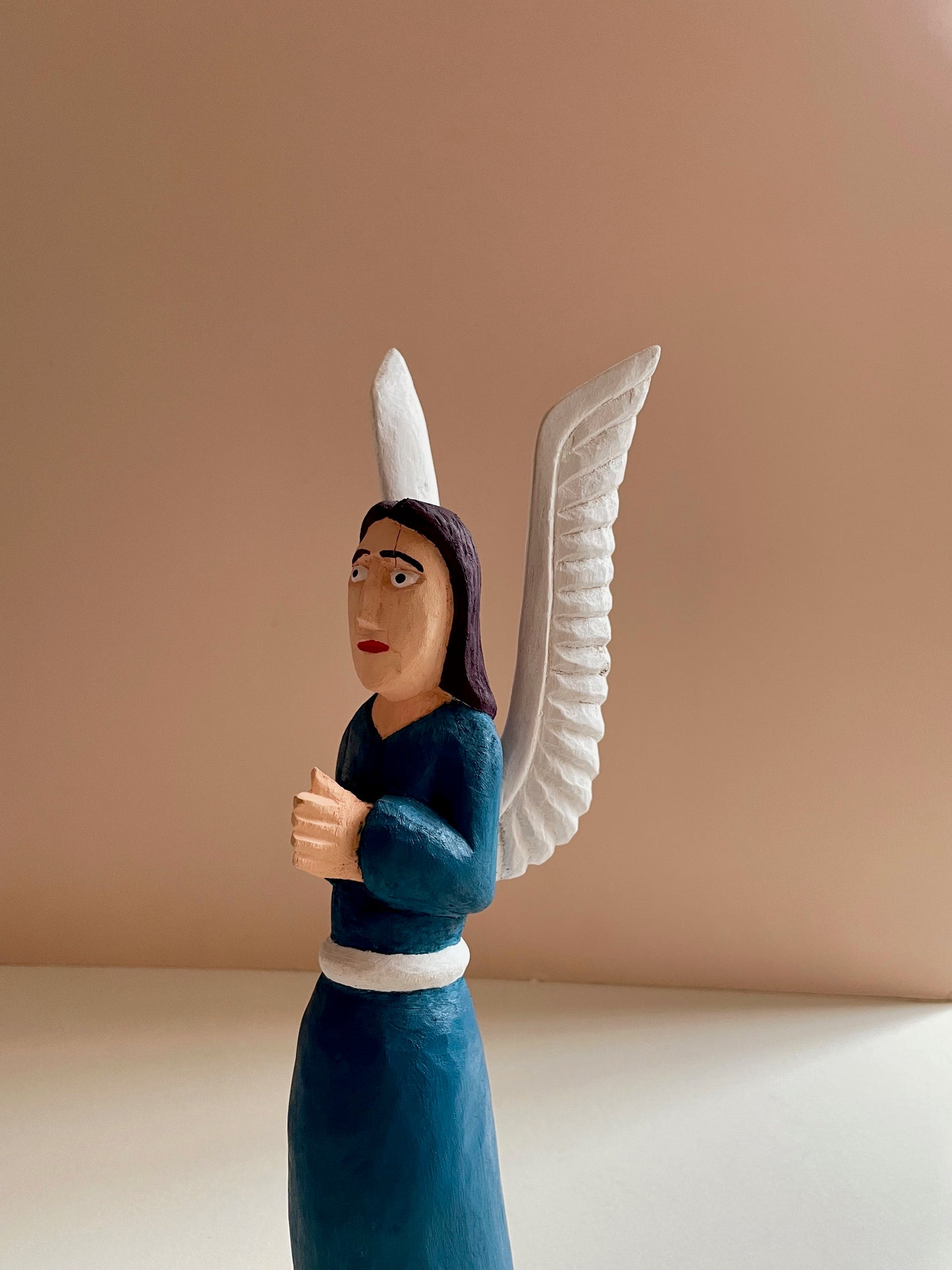 Angel in Blue Sculpture by Zenon