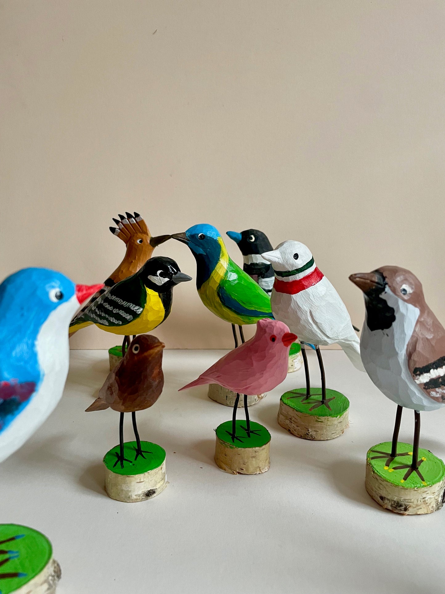 Colourful Wooden Bird by Marian