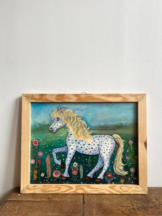 Horse Among Flowers Painting by Eugeniusz