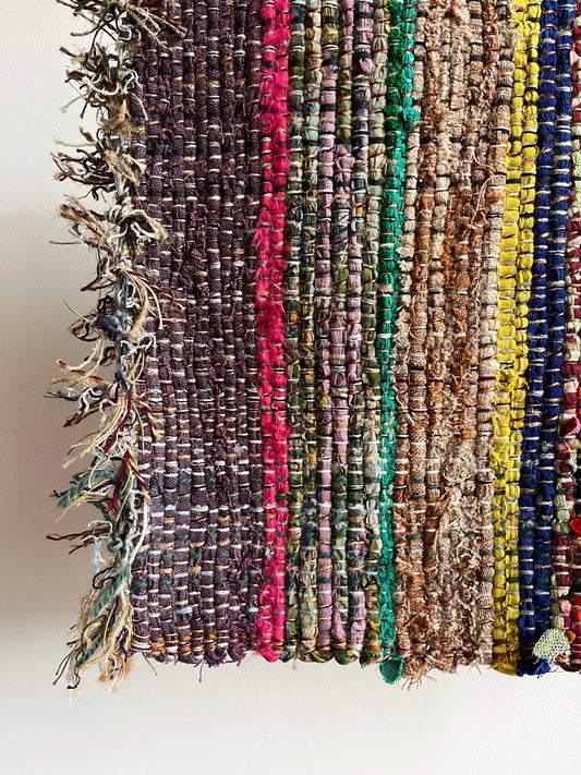 Hanwoven Rug with Red & Yellow by Anna