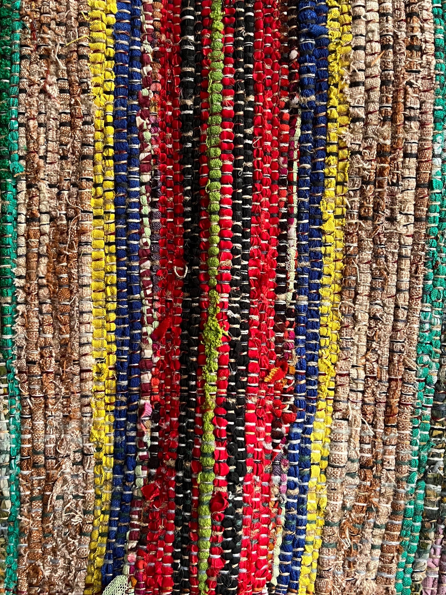 Hanwoven Rug with Red & Yellow by Anna