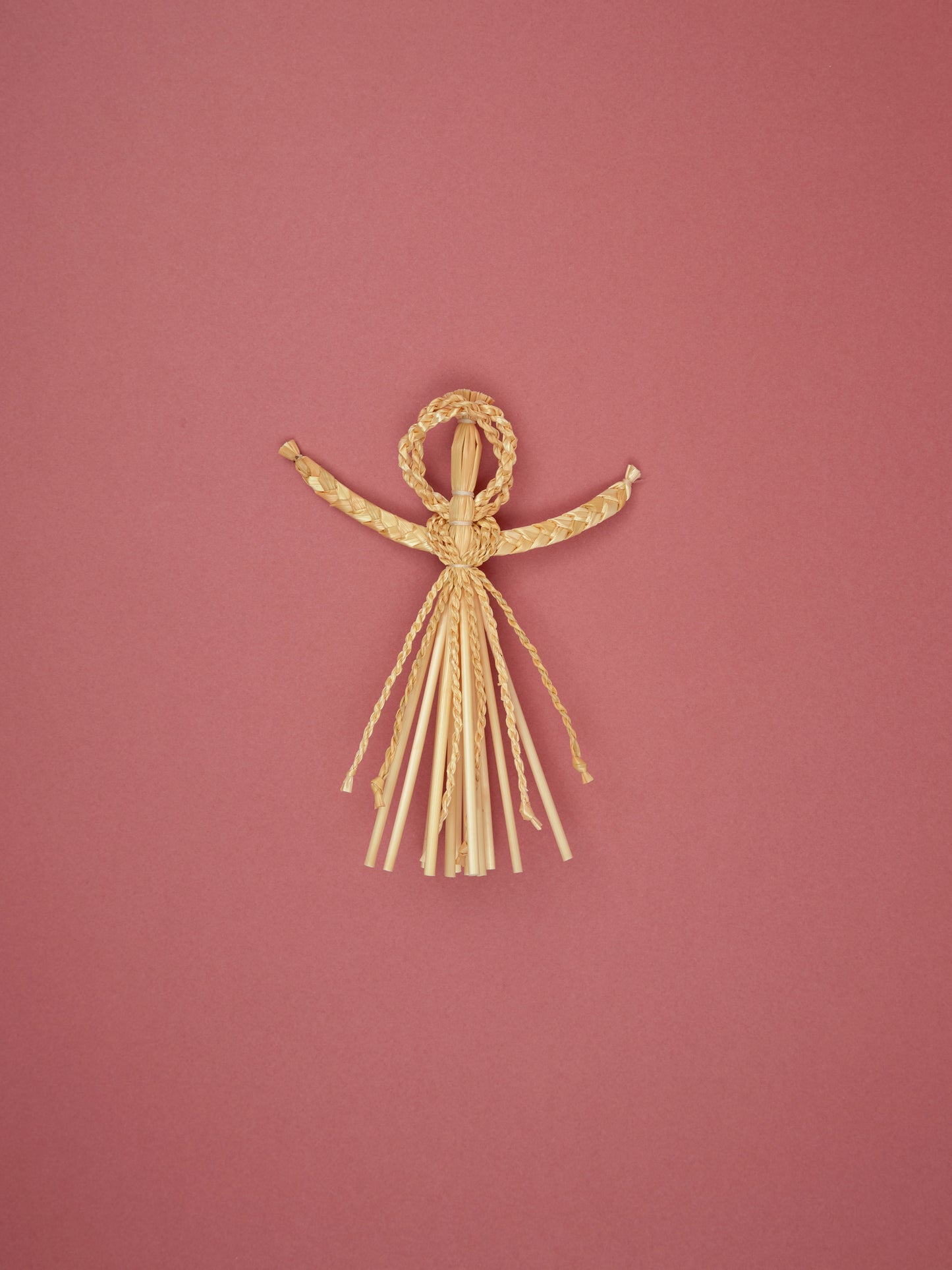 Ukrainian Straw Woman Ornament by Anna