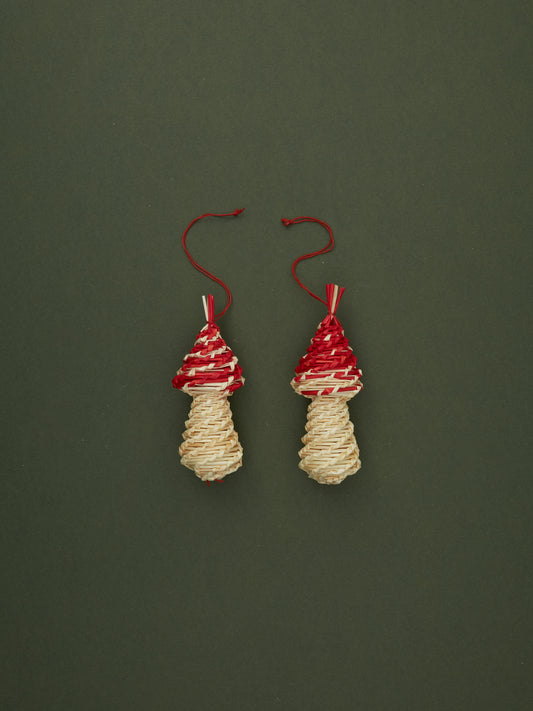 Straw Mushroom Ornament by Wieslawa