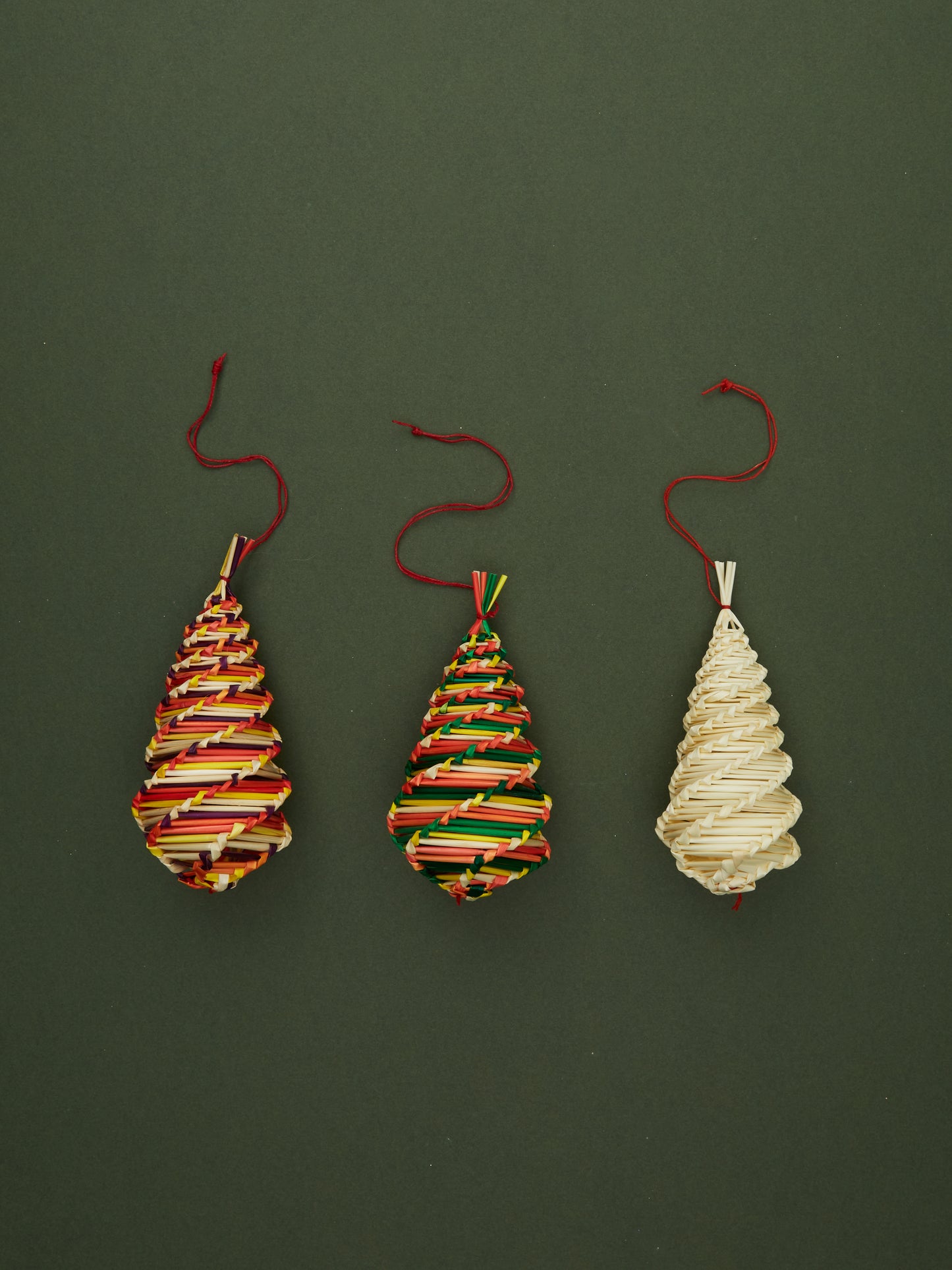 Straw Bauble Ornament by Wieslawa