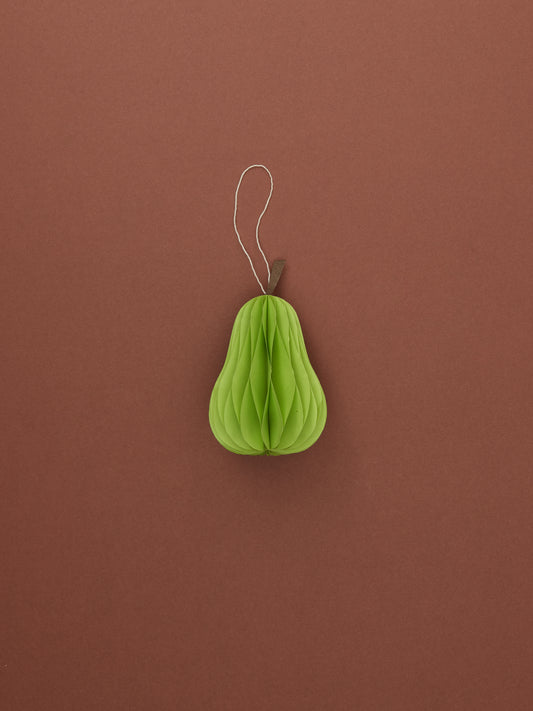 Pear Paper Ornament by Grzegorz