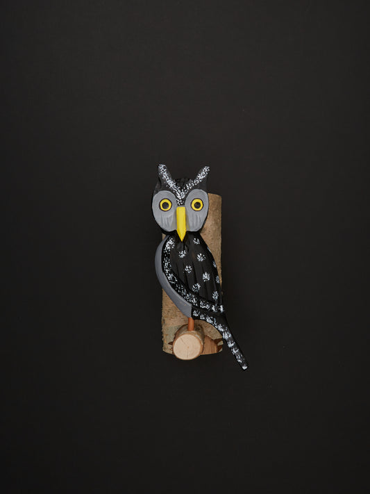 Owl in Black & Grey