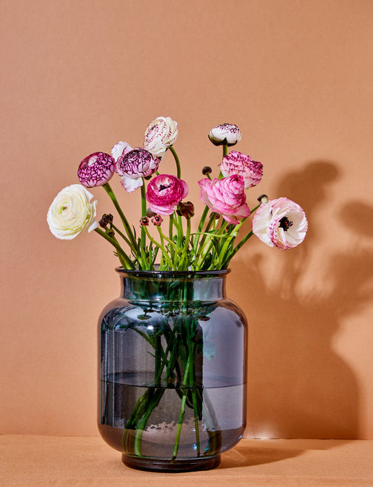Glass Vase in Teal