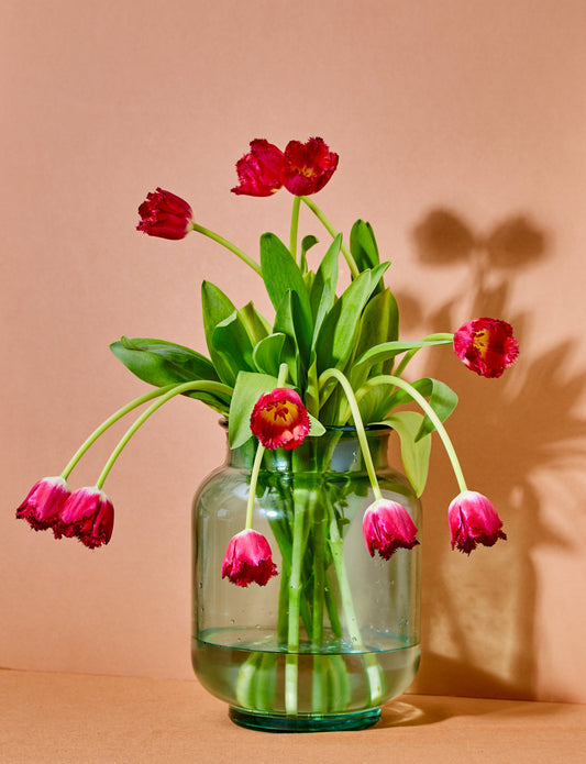 Glass Vase in Green