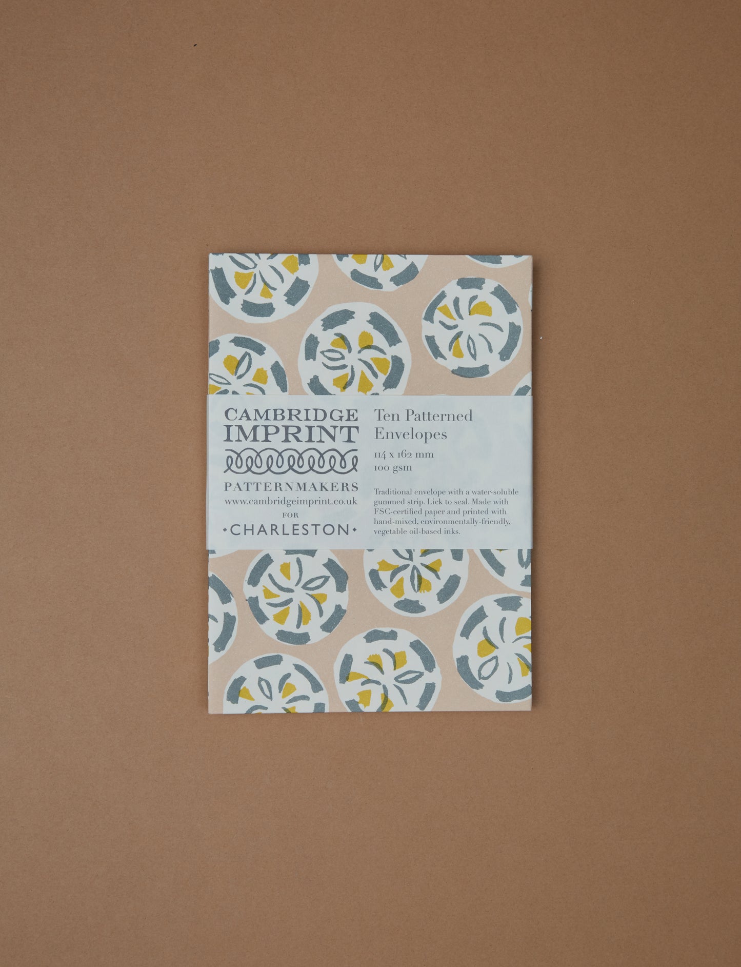 Charleston Pink Envelopes set of 10 by Cambridge Imprint