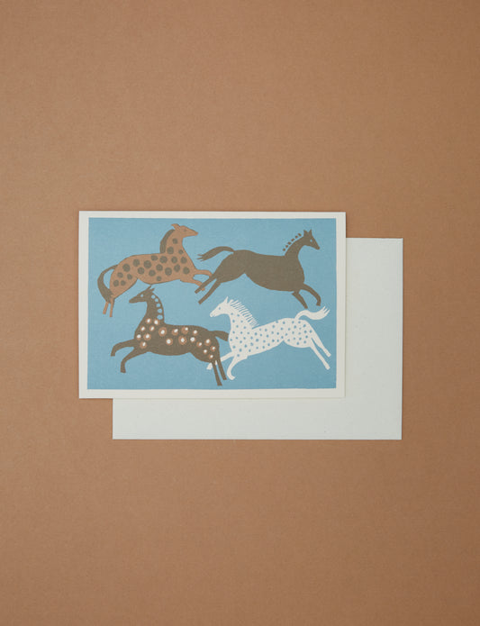 Horses Card by Cambridge Imprint