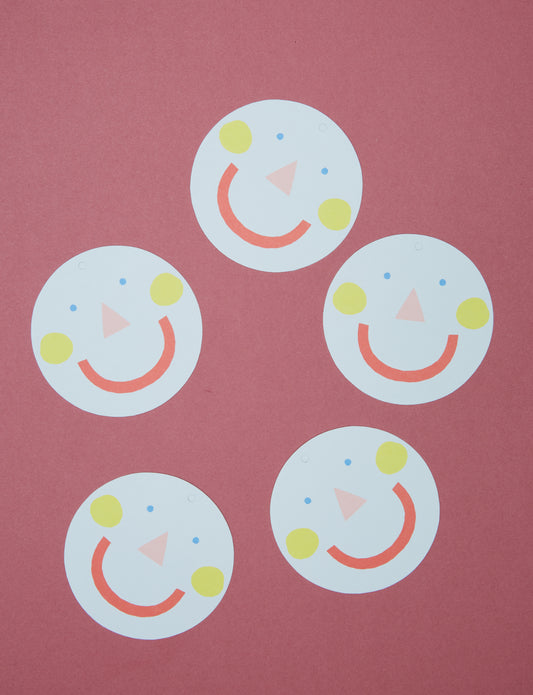 Smiley Face Gift Tags by Hadley