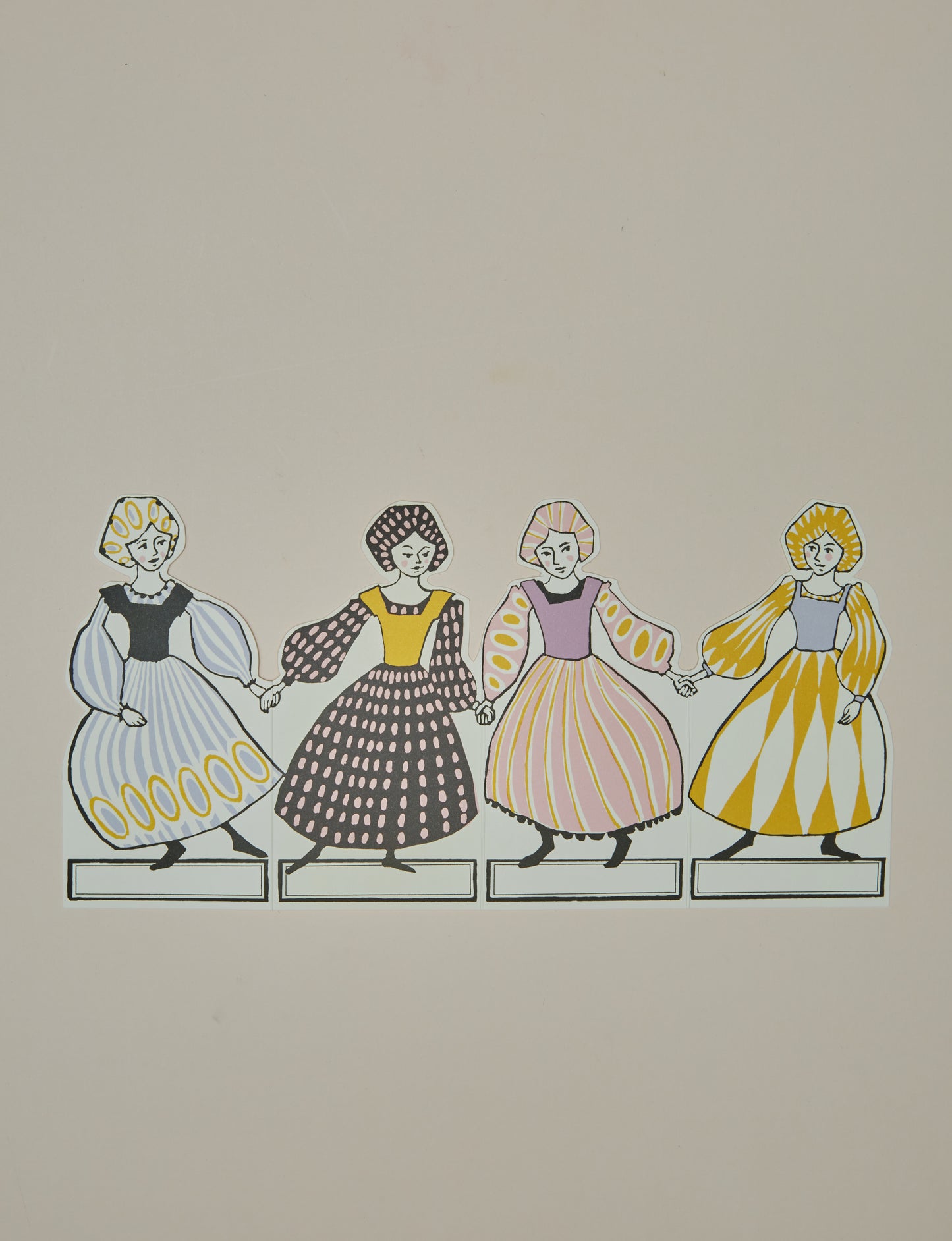 Ballerinas Concertina Card by Cambridge Imprint