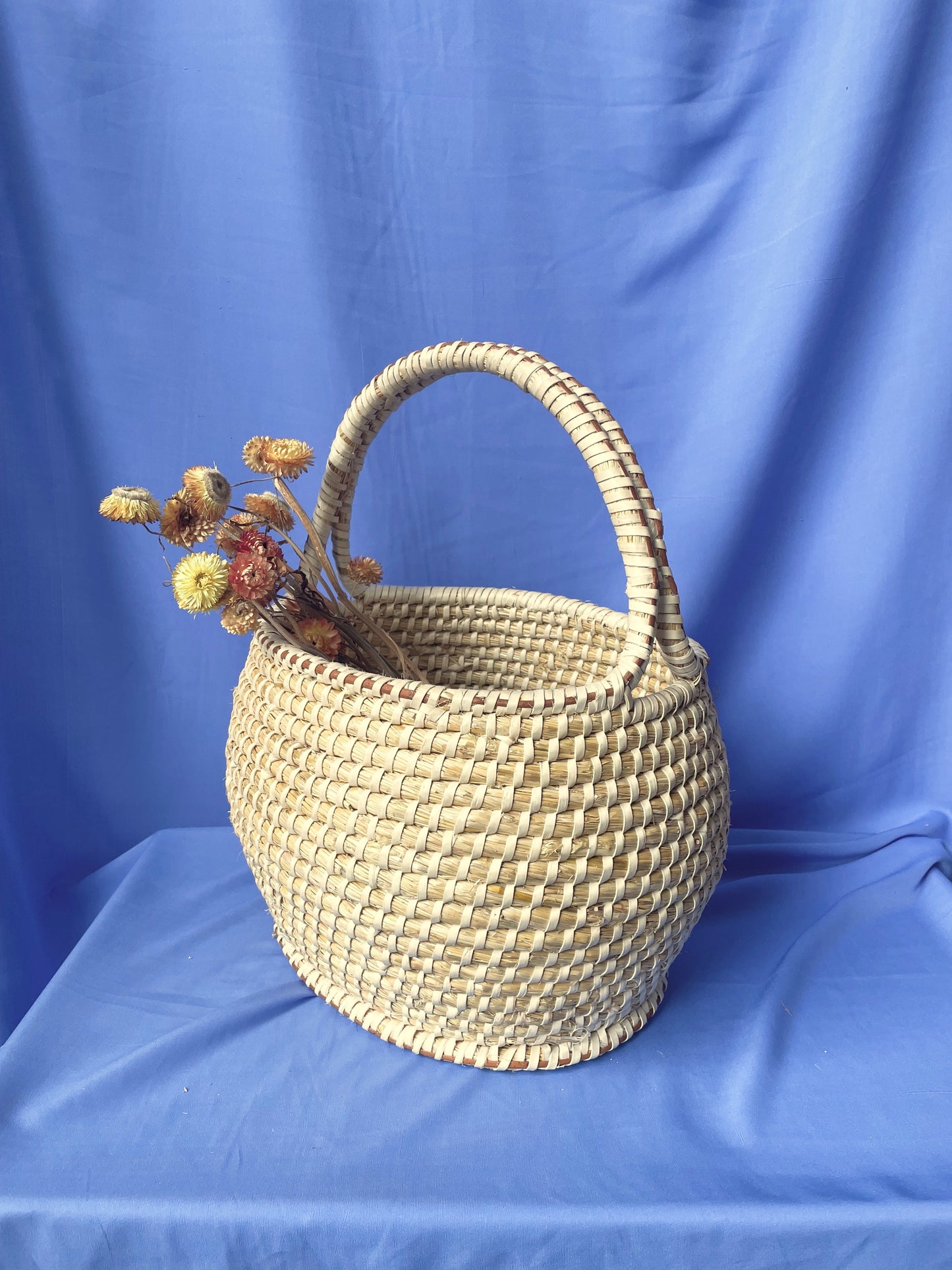Rye Straw Basket Large