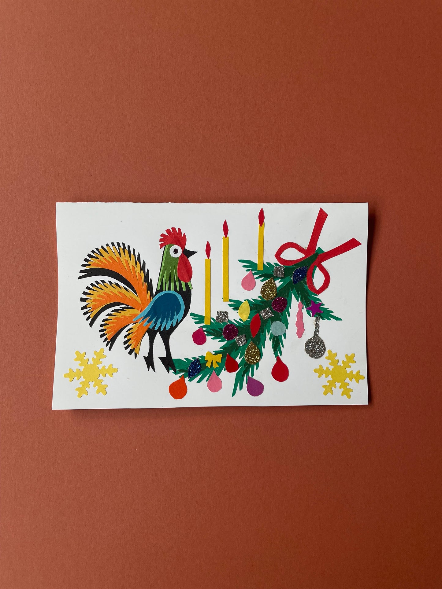 Papercut Christmas Card by Maria