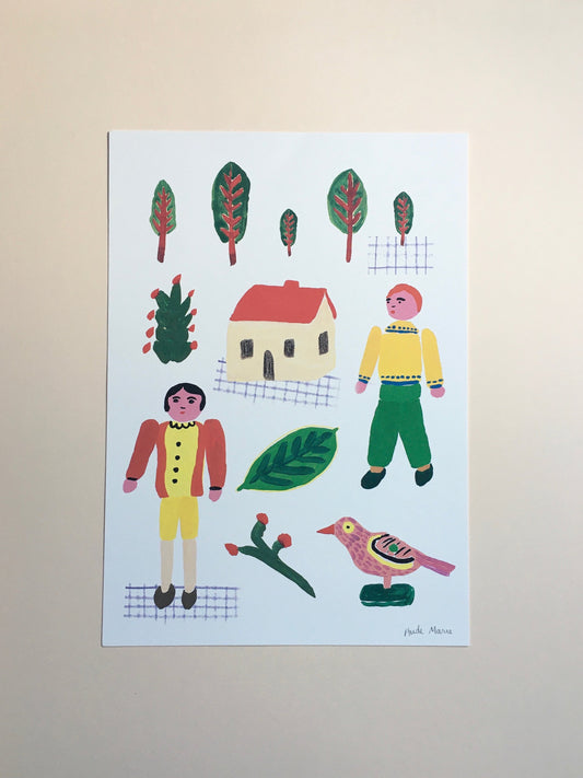 Countryside Print by Aude Marie