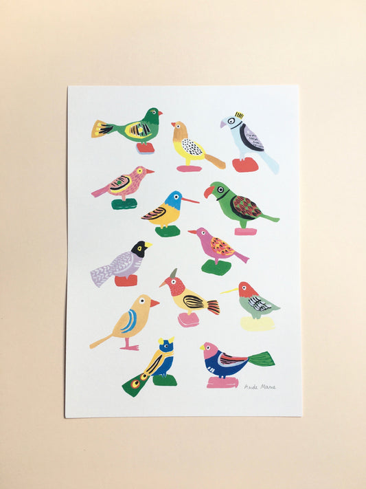 Birds Print by Aude Marie