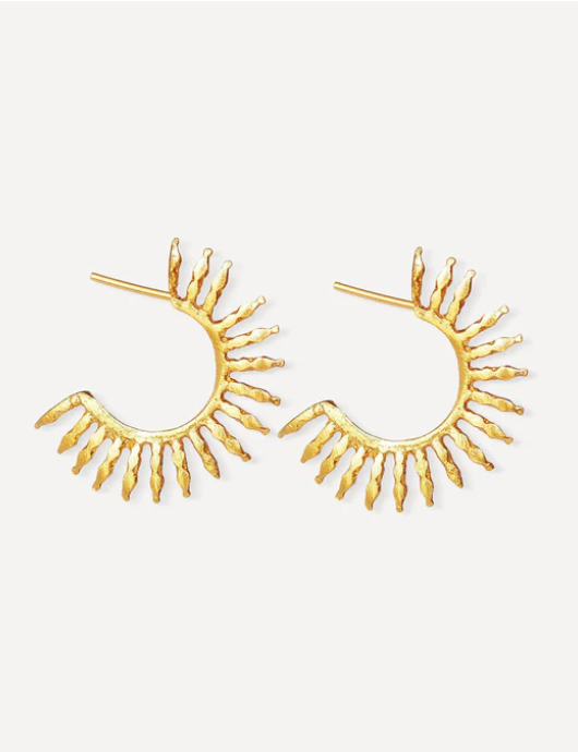 Aylin Gold Hoop Earrings by Ottoman Hands