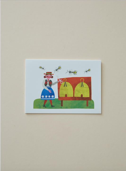 Telling The Bees Card by Marion Elliot
