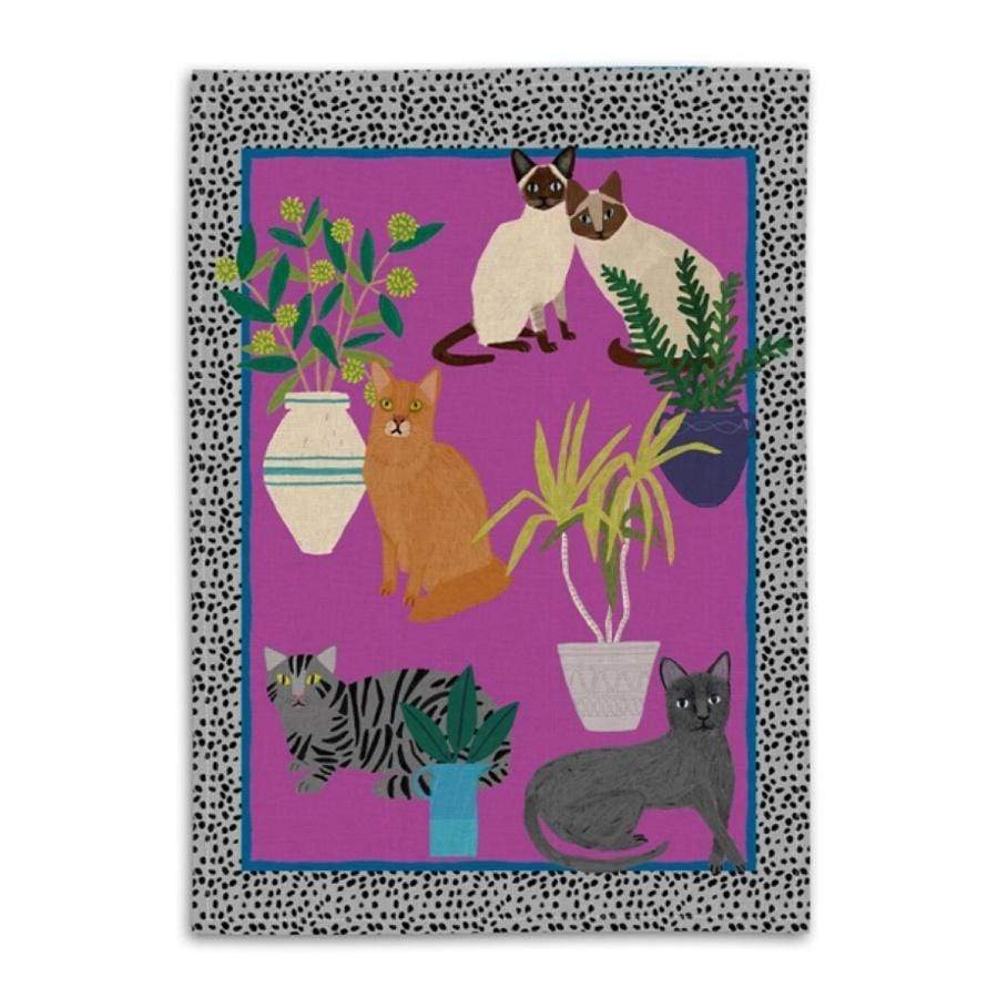 Cats Tea Towel by Avenida Home